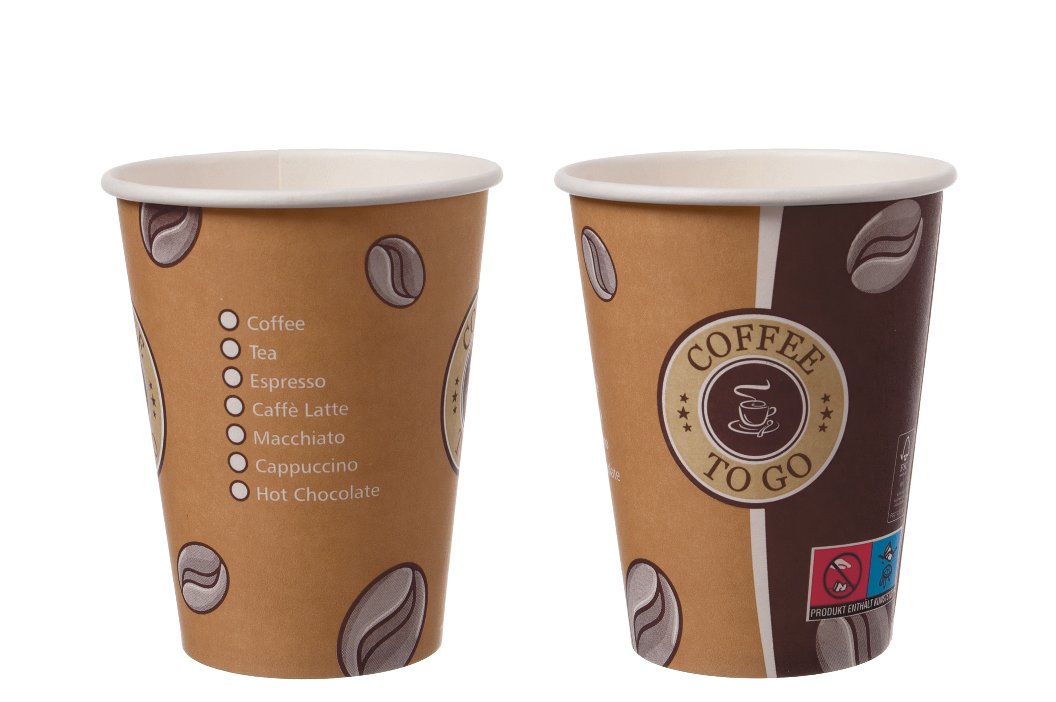 Coffee to Go Becher einwandig 300 ml (12oz)