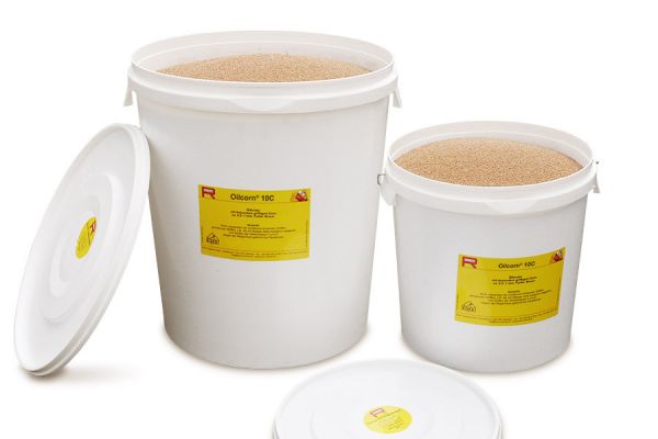 Oilcorn Ölbinder-Mineral, griffiges Korn, 12 Liter Eimer