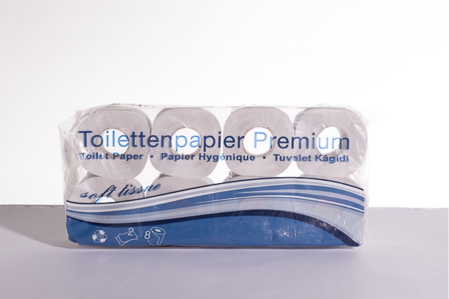 Toilettenpapier 2-lagig Tissue weiß 250 Blatt