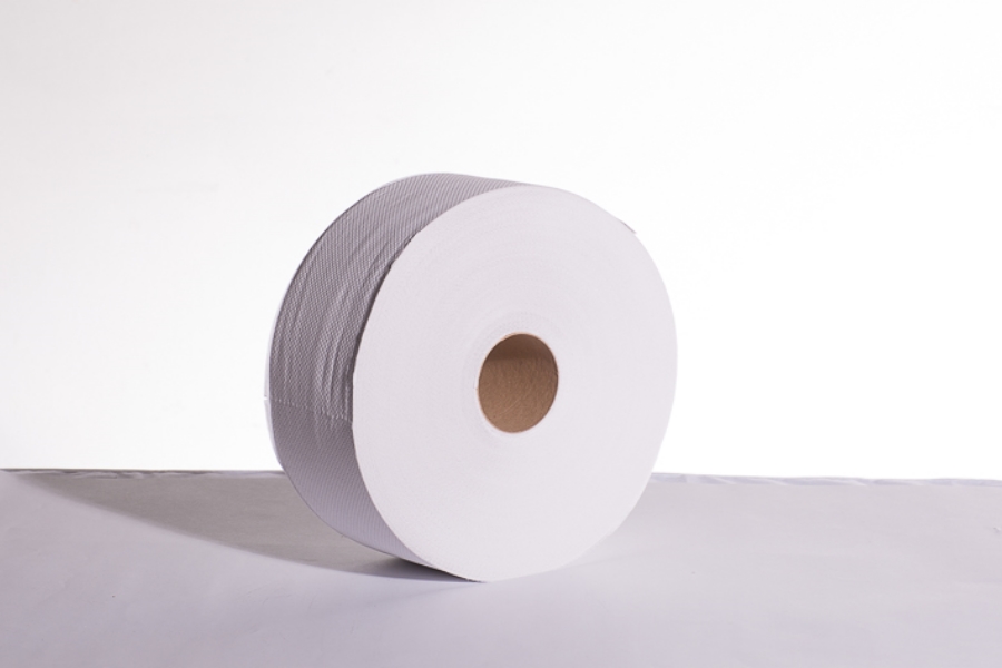 Toilettenpapier Jumborolle 2-lagig weiß, 280 Meter